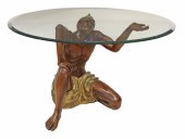 NEAR LIFE-SIZE FIGURAL BLACKAM