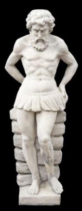 NEAR LIFE-SIZED CAST STONE FIG