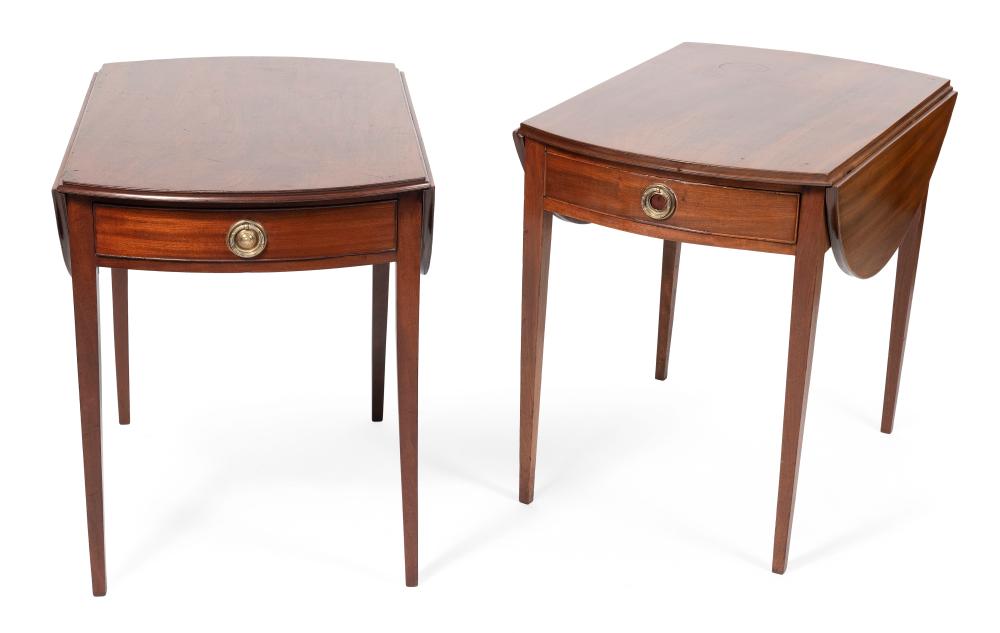 NEAR-MATCHING PAIR OF HEPPLEWHITE