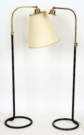 NEAR PAIR BRASS IRON FRENCH FL