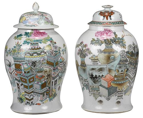 NEAR PAIR CHINESE FAMILLE VERTE