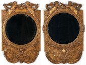 NEAR PAIR FRENCH CARVED GILTWO