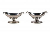 NEAR PAIR GEORGE III SILVER MA