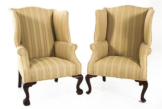 Near pair Georgian style mahogany