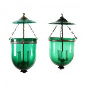 NEAR PAIR OF AMERICAN BLOWN GR