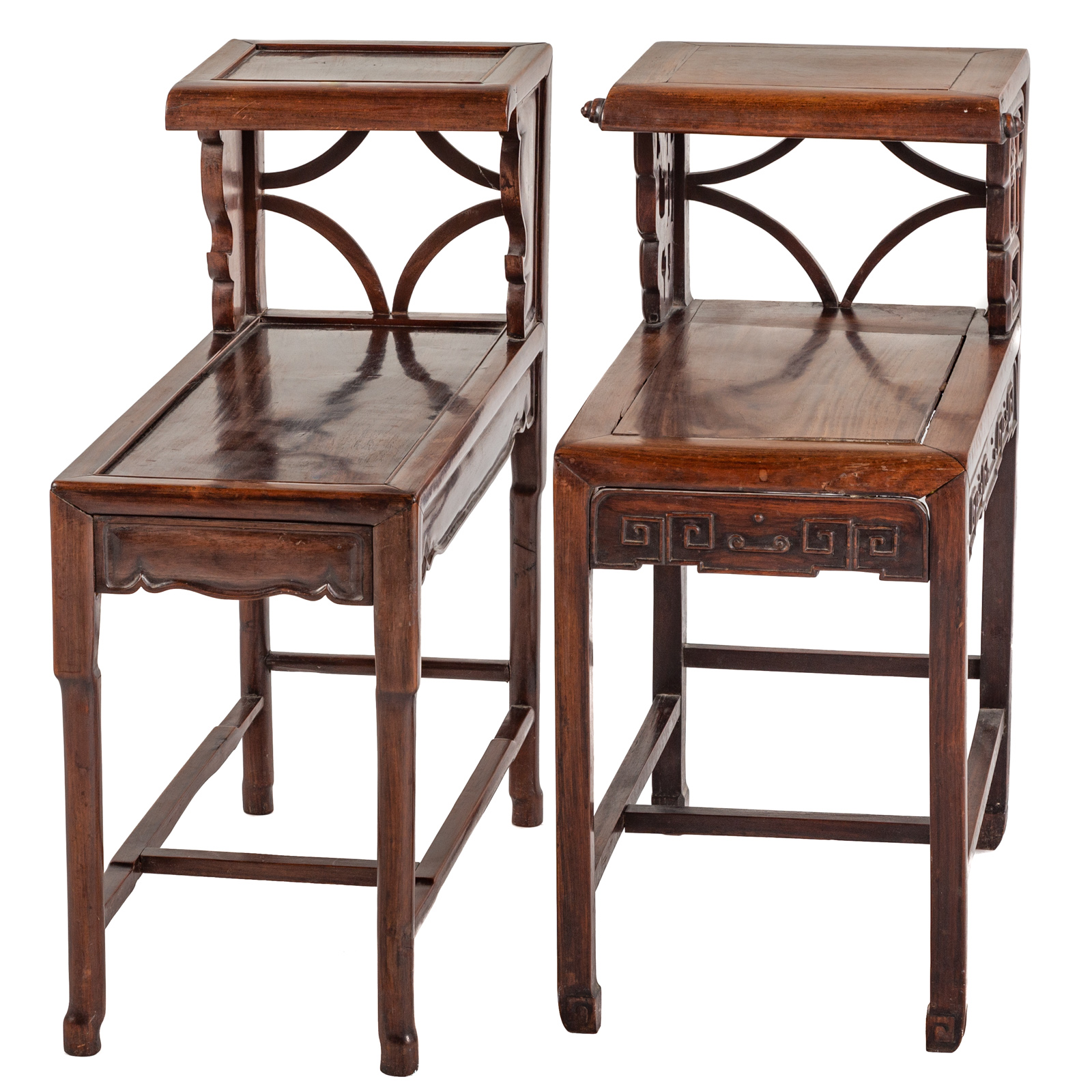 NEAR PAIR OF CHINESE CARVED