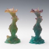 NEAR PAIR OF DAUM PATE DE VERR