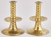 NEAR PAIR OF ENGLISH BRASS TRU
