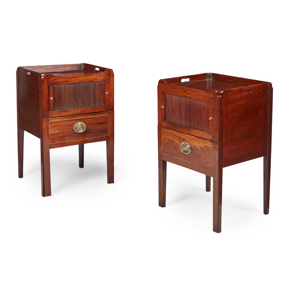 NEAR PAIR OF GEORGE III MAHOGANY