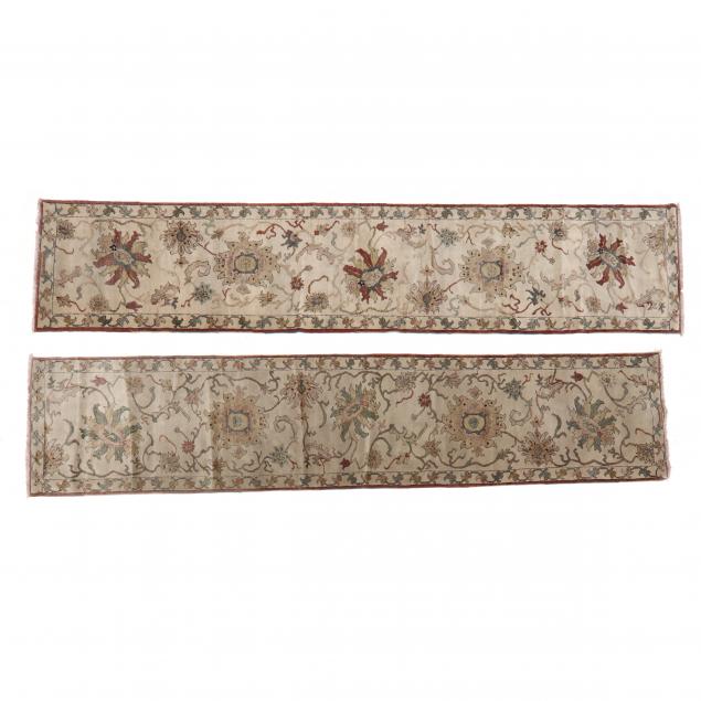 NEAR PAIR OF ORIENTAL RUNNERS Beige