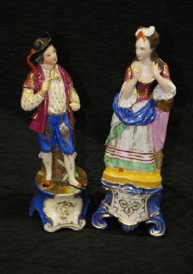 Near-Pair of Paris Porcelain