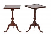 NEAR-PAIR OF QUEEN ANNE CANDLE