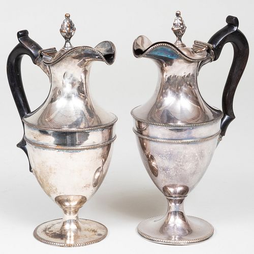 NEAR PAIR OF SHEFFIELD PLATE