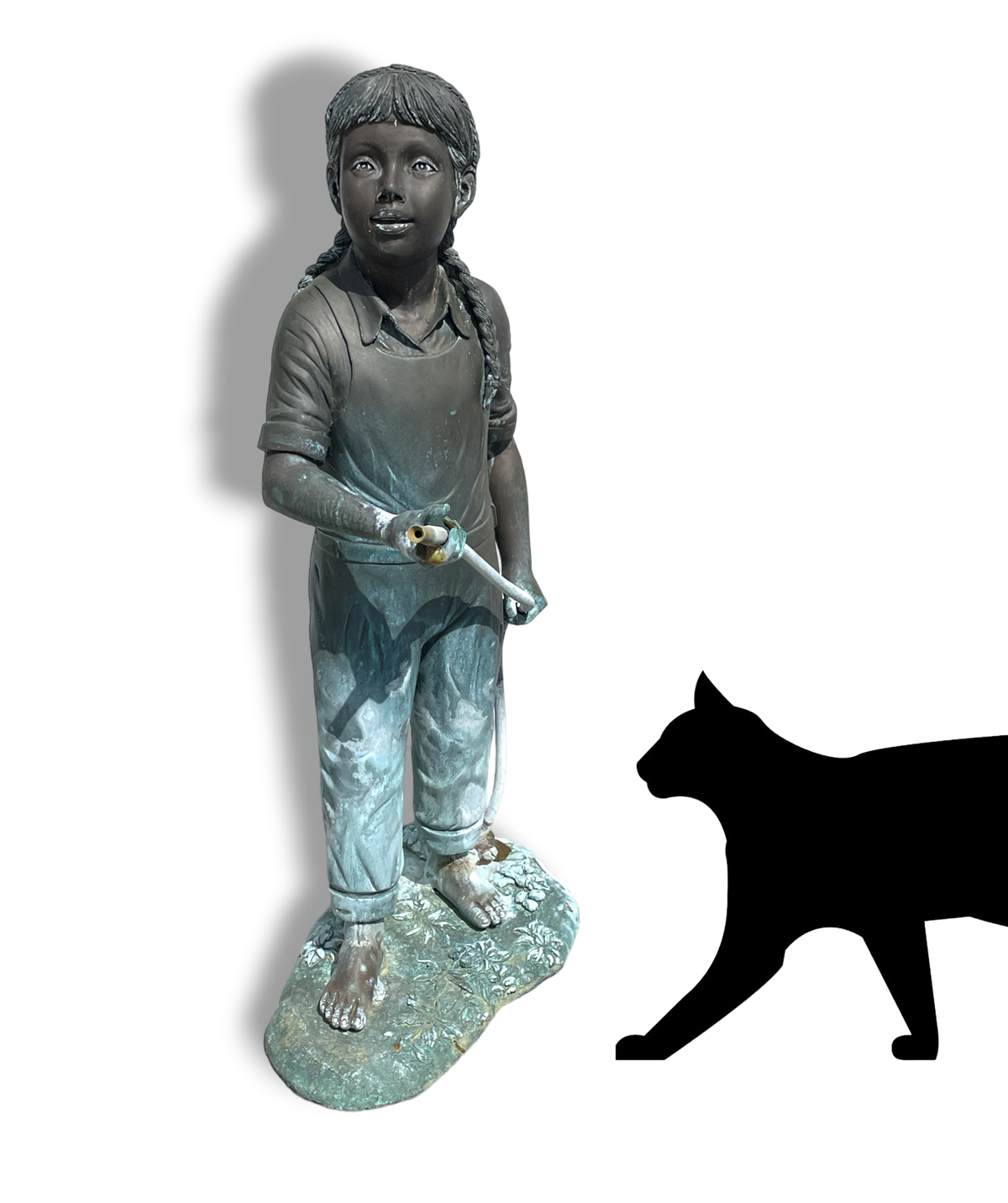 NEARLY LIFESIZE FIGURAL BRONZE