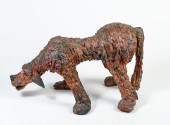 NEARLY LIFESIZE TERRACOTTA HOU