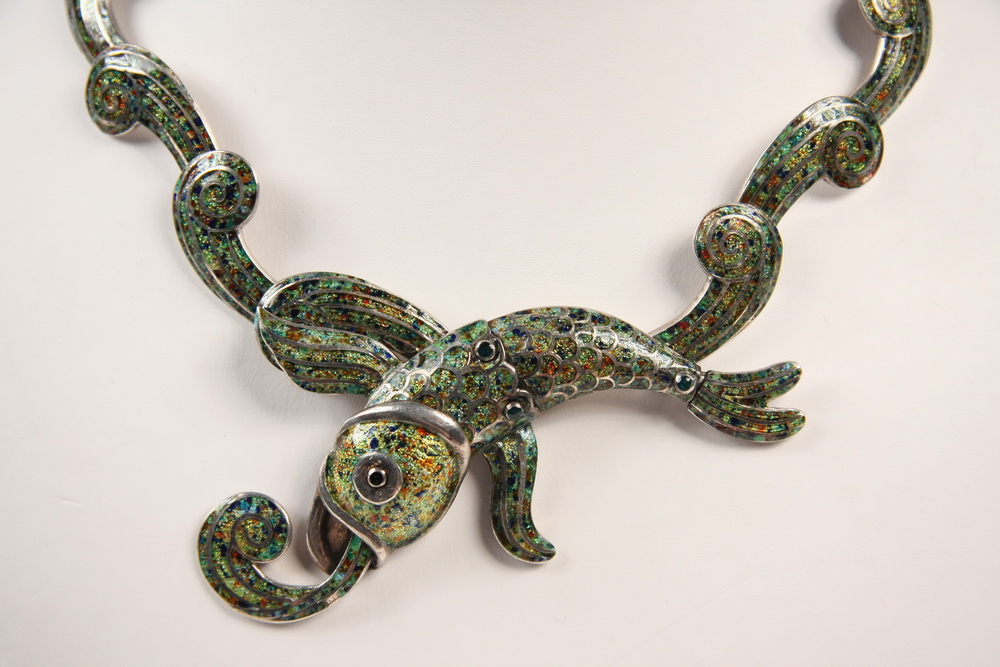 NECKLACE - Ca 1955 Sterling and