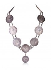 NECKLACE OF SILVER DOLLARS, AM