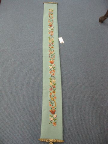 Needlepoint Bell Pull bird and
