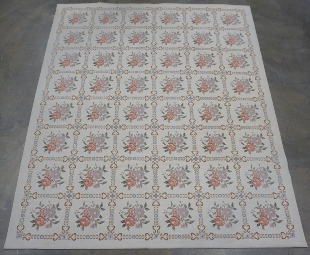 NEEDLEPOINT MACHINE MADE RUG,