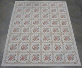 NEEDLEPOINT MACHINE MADE RUG,