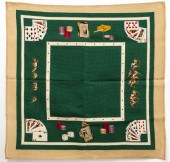 NEEDLEPOINT "POKER NIGHT" TABL