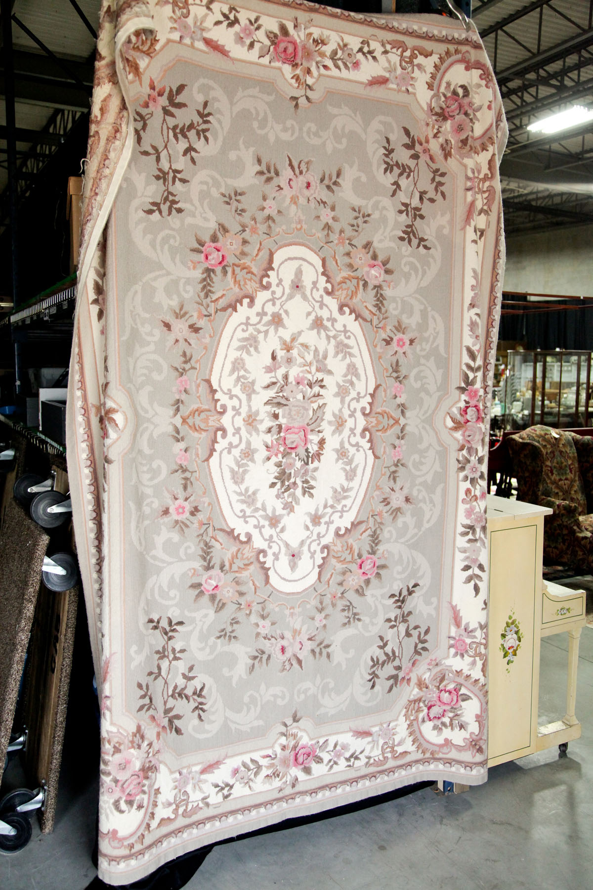 NEEDLEPOINT TAPERSTY.  American 