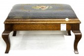 NEEDLEPOINT UPHOLSTERED FOOTST