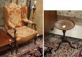 NEEDLEPOINT WINGBACK ARMCHAIR