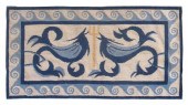 NEEDLEPOINT WOOL RUG WITH SEA