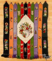 NEEDLEWORK AND EMBROIDERED THR