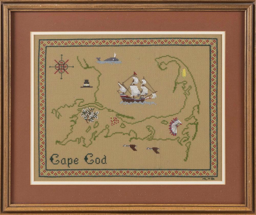 NEEDLEWORK "CAPE COD" LATE 20TH