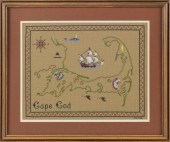 NEEDLEWORK "CAPE COD" LATE 20T