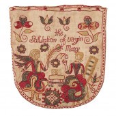 NEEDLEWORK DRAWSTRING PURSE
17