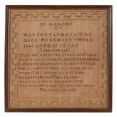 NEEDLEWORK MEMORIAL 18” X 18”.