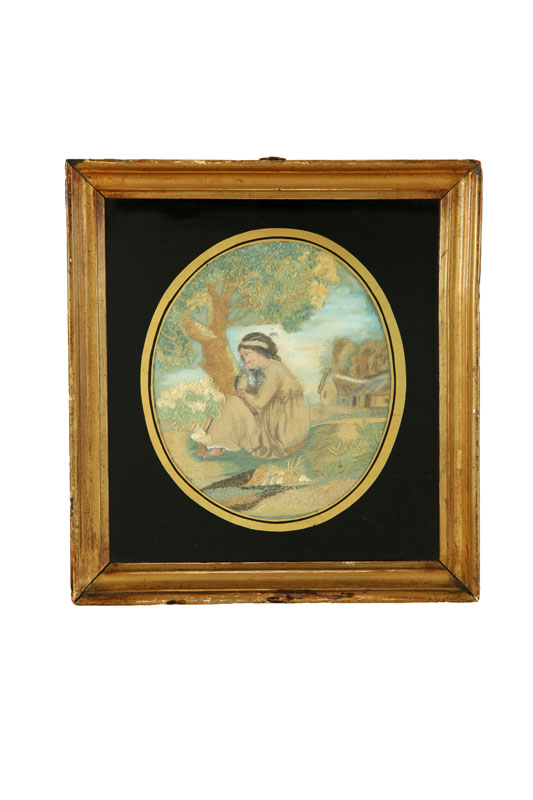 NEEDLEWORK PICTURE.  American or