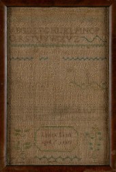 NEEDLEWORK SAMPLER 19TH CENTUR