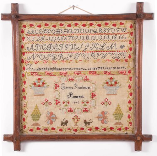 NEEDLEWORK SAMPLER BY "EMMA GOODMAN