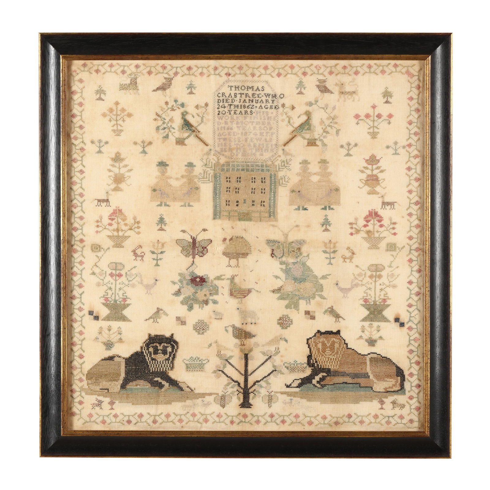 NEEDLEWORK SAMPLER BY THOMAS