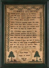 NEEDLEWORK SAMPLER DATED 1807