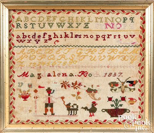 NEEDLEWORK SAMPLER, DATED