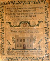Needlework sampler    fanny jo