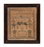 NEEDLEWORK SAMPLER, SOFIA WOOD