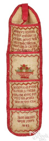 NEEDLEWORK SEWING POCKET, DATE
