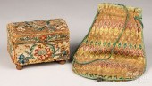 NEEDLEWORK SEWING POUCH AND NE