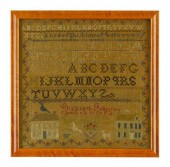 Needleworked sampler    elizab