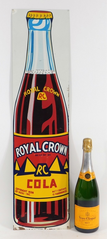 NEHI ROYAL CROWN COLA TIN BOTTLE