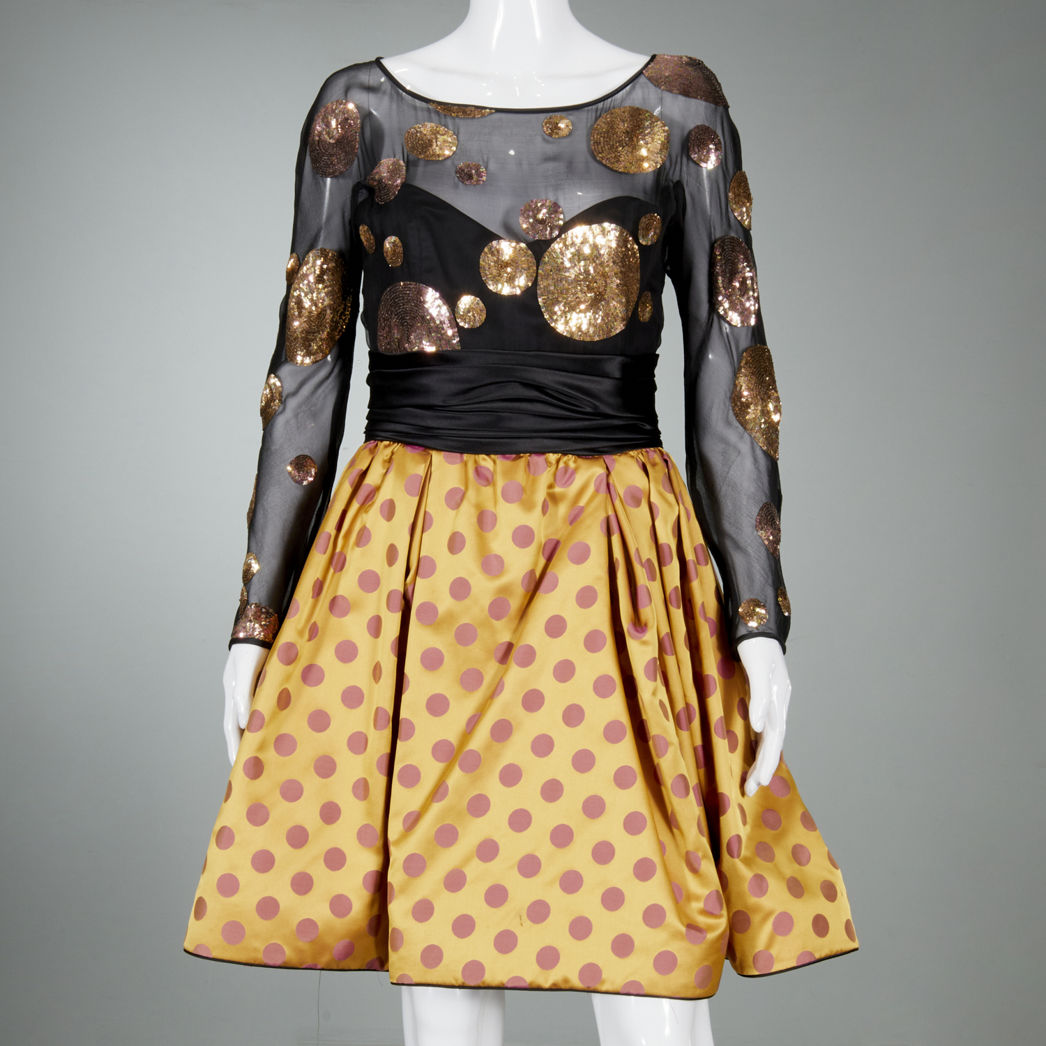 NEIL BIEFF CHIFFON AND SATIN