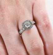 NEIL LANE 14K WG 1 CTW DIAMOND