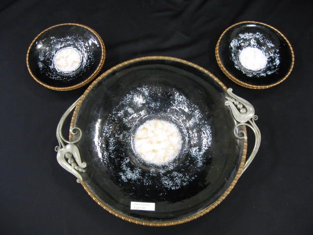 Nekrasoff Enameled Copper Salad Set