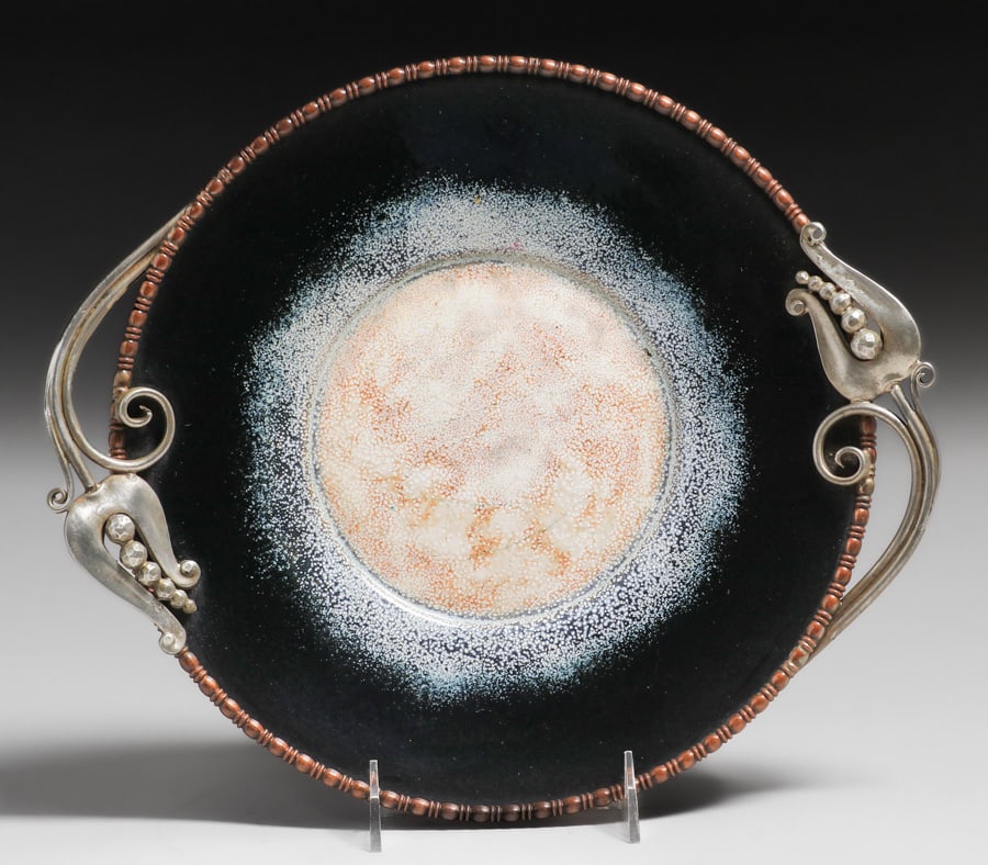 NEKRASOFF HAMMERED COPPER, ENAMEL &